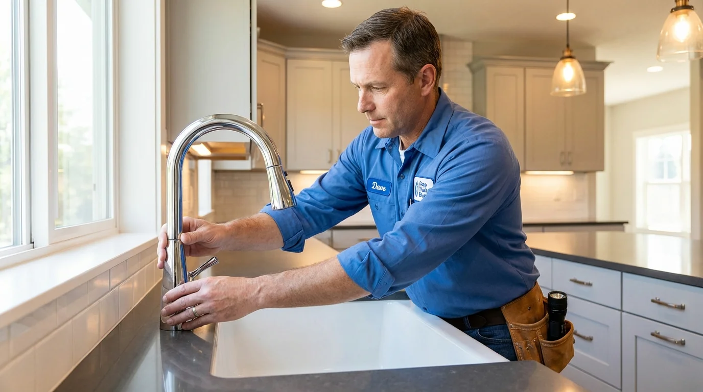 Kitchen faucet installation by Johns Plumbing LLC in Bogalusa