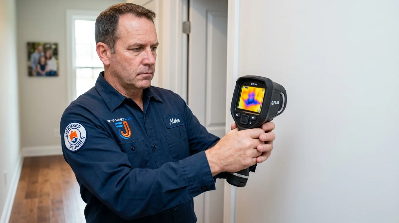 Thermal imaging leak detection by Johns Plumbing LLC in Bogalusa